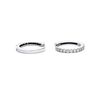 White gold earrings with diamonds 0.50 ct