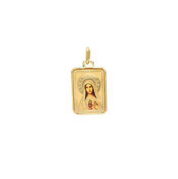 Богородица  от 14К жълто злато 